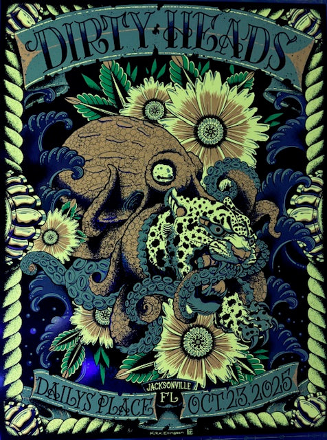 Dirty Heads - Jacksonville, FL 2025 - Artist Edition Poster