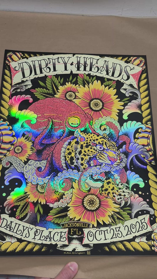 Dirty Heads - Jacksonville, FL 2025 FOIL - Artist Edition Poster